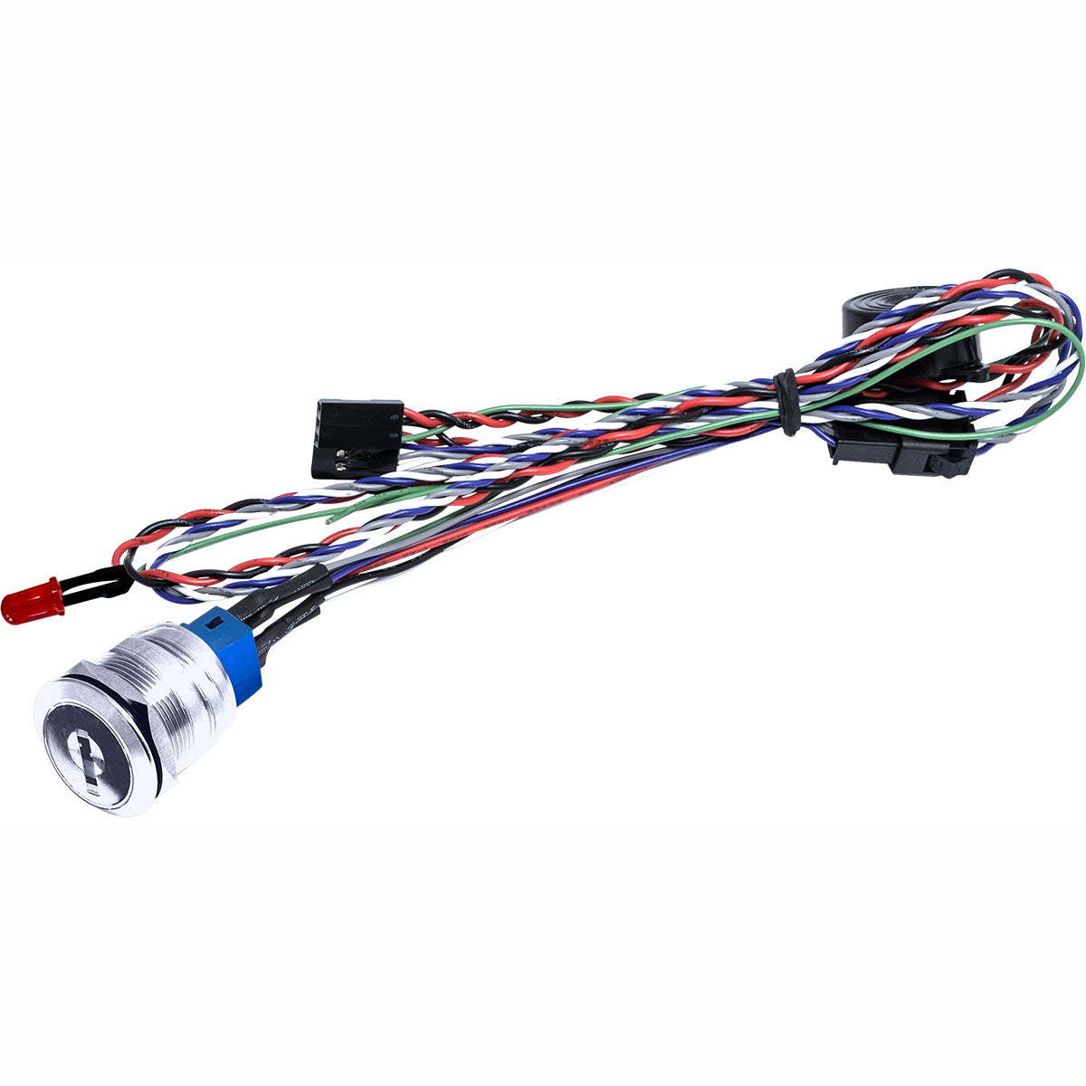 E-Stopp Key Lock Switch with Red LED and Wiring Harness