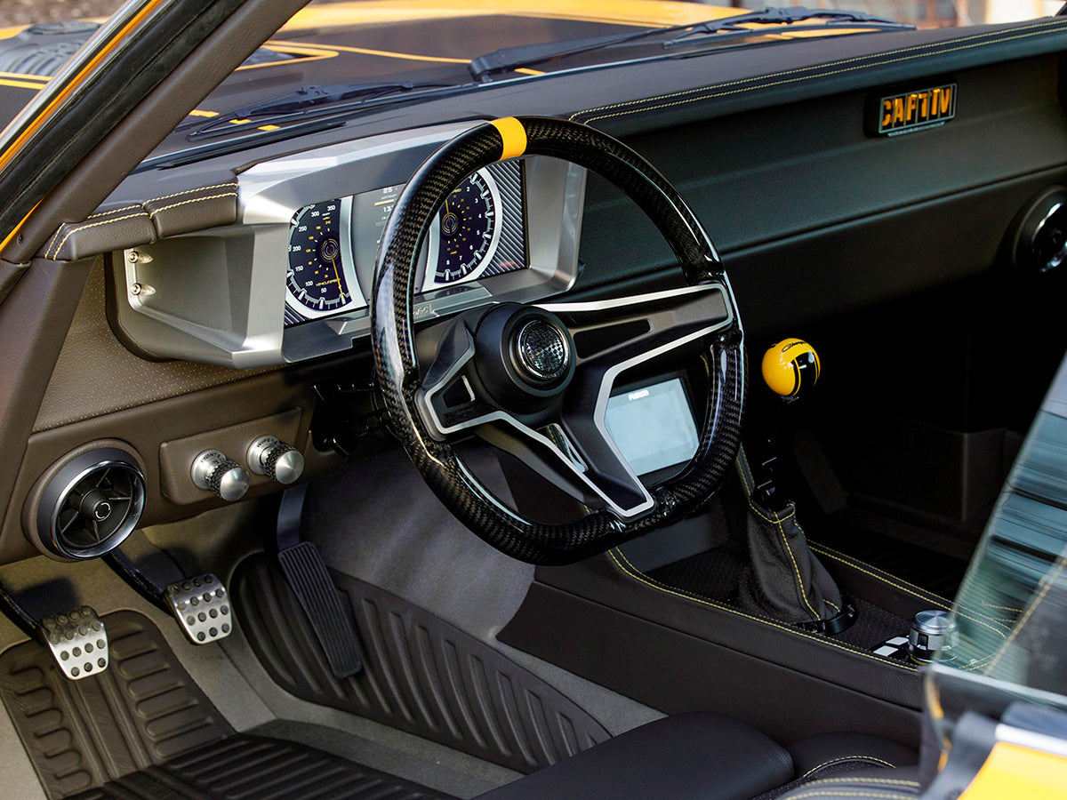 Dashboard of the Ringbrothers 1969 Dodge Charger
